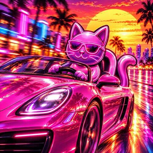 Dacity Cat cruising the boulevard