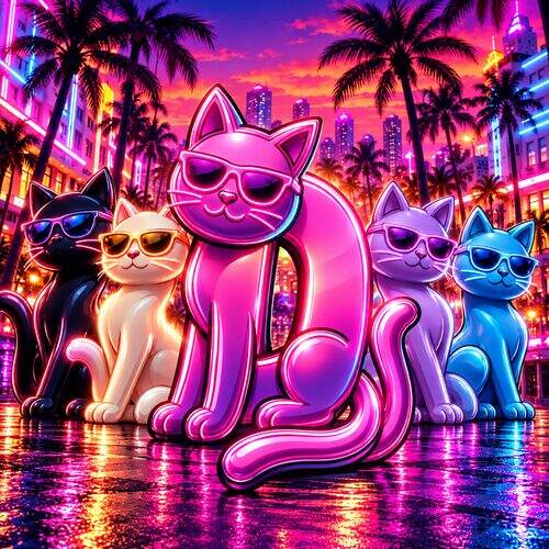 Dacity Cat with the crew
